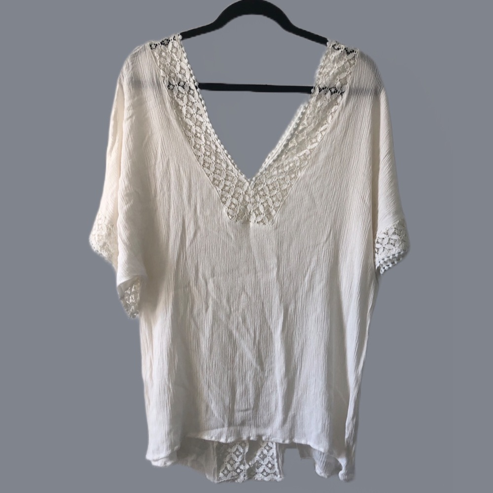 White Lacey Coverup